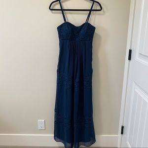 Azazie Audra Dress Dark Navy - Fits Regular OR Maternity! Bridesmaid, Black Tie